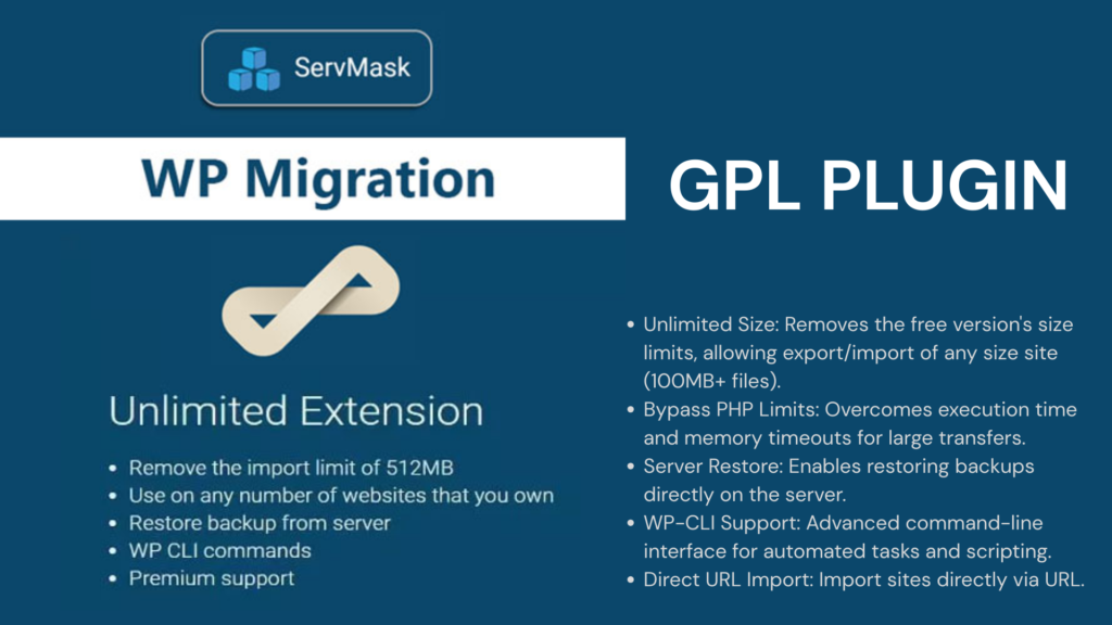All in One WP Migration Unlimited Extension