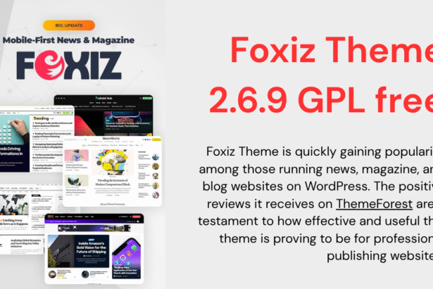 Foxiz Theme 2.6.9 GPL free